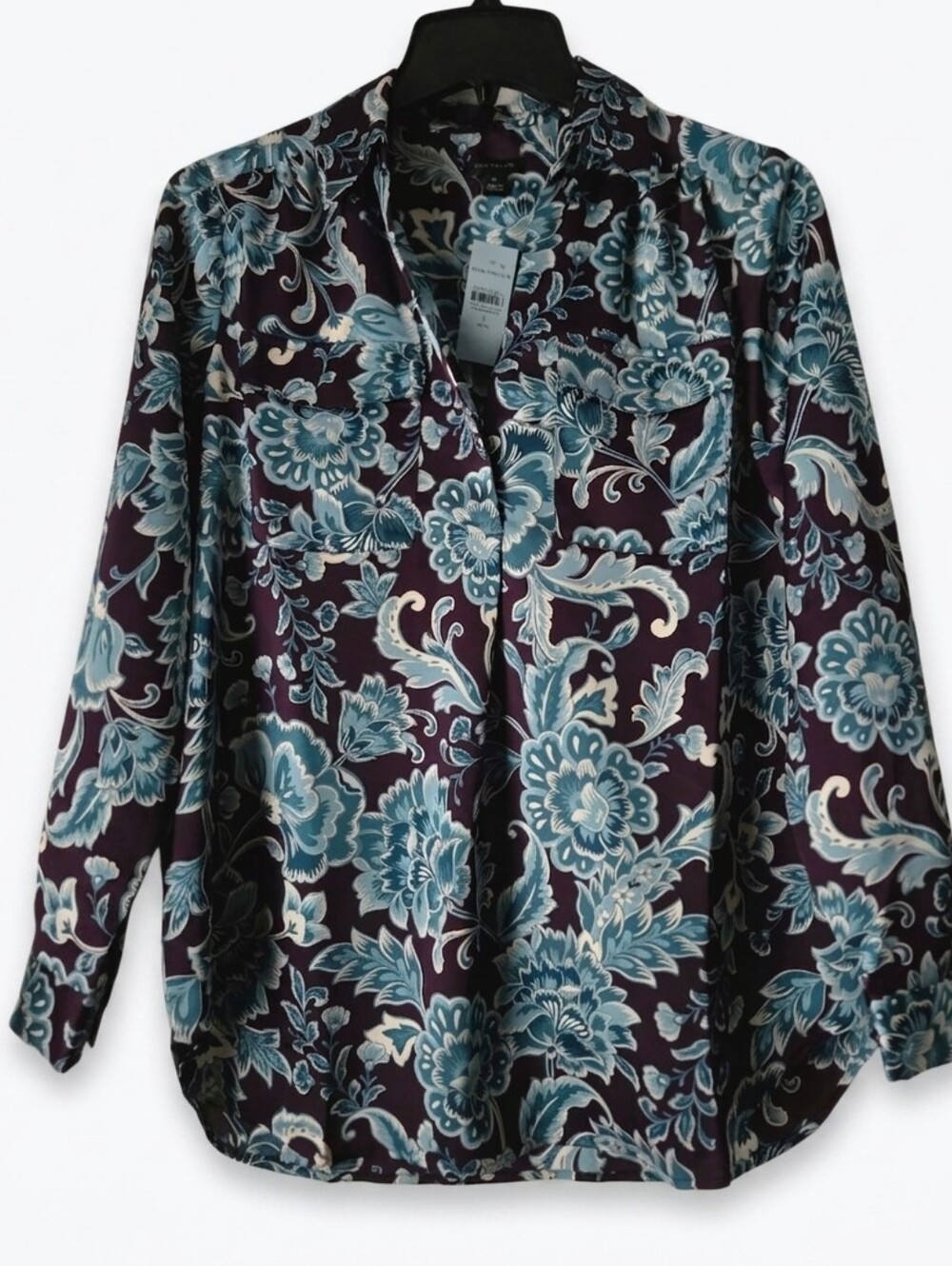 Ann Taylor Floral Blouse Size SP